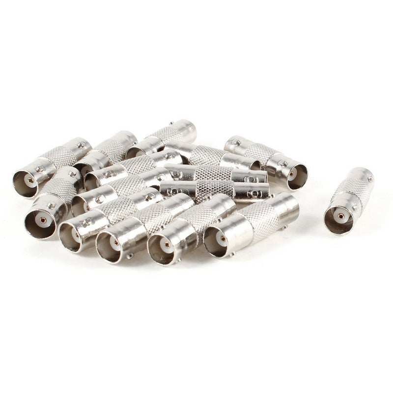 ZXUY 15 Pcs BNC Female to BNC Female CCTV Security Camera Adapter Straight Connector - Image 1
